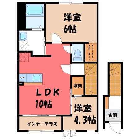 エスコルトの物件間取画像